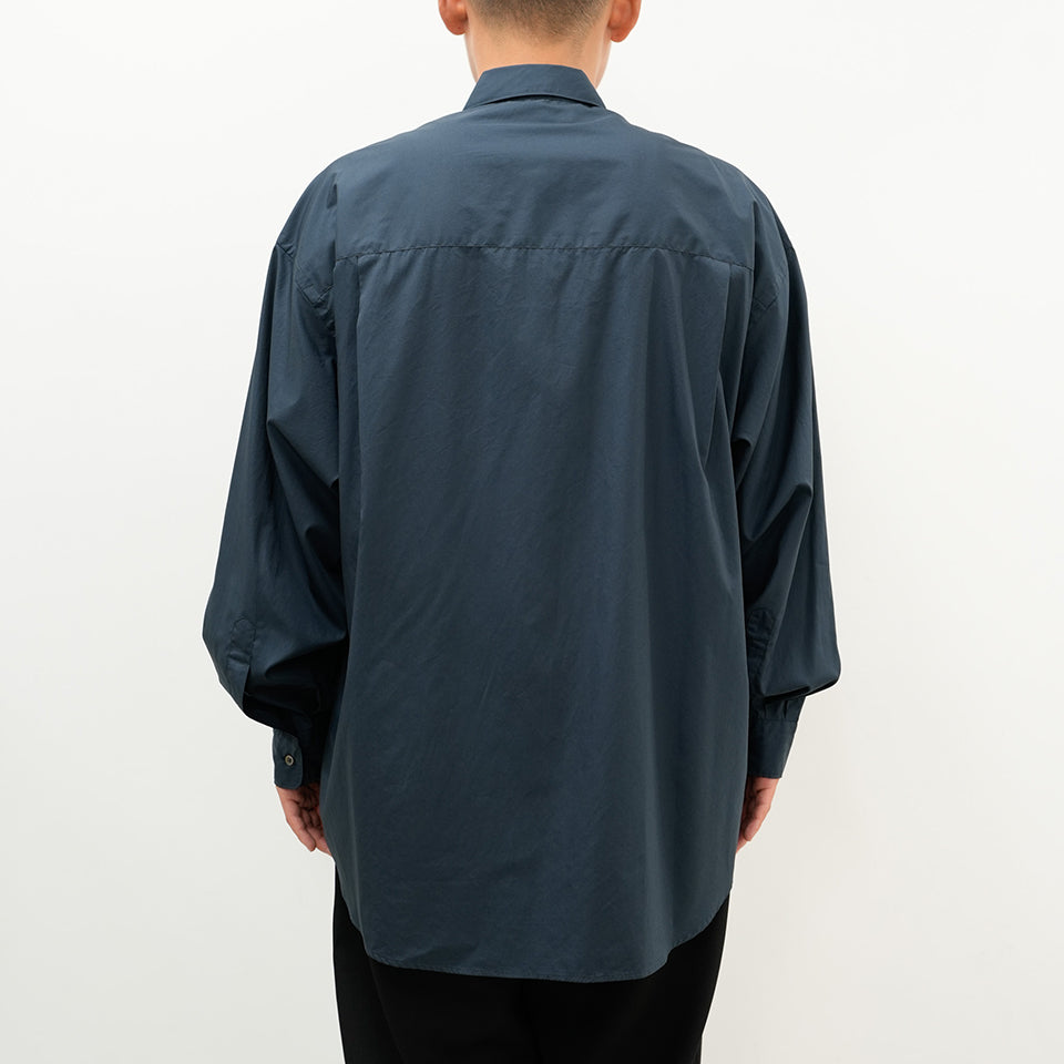 Broad L/S Oversized Regular Collar Shirt [5 COLORS]