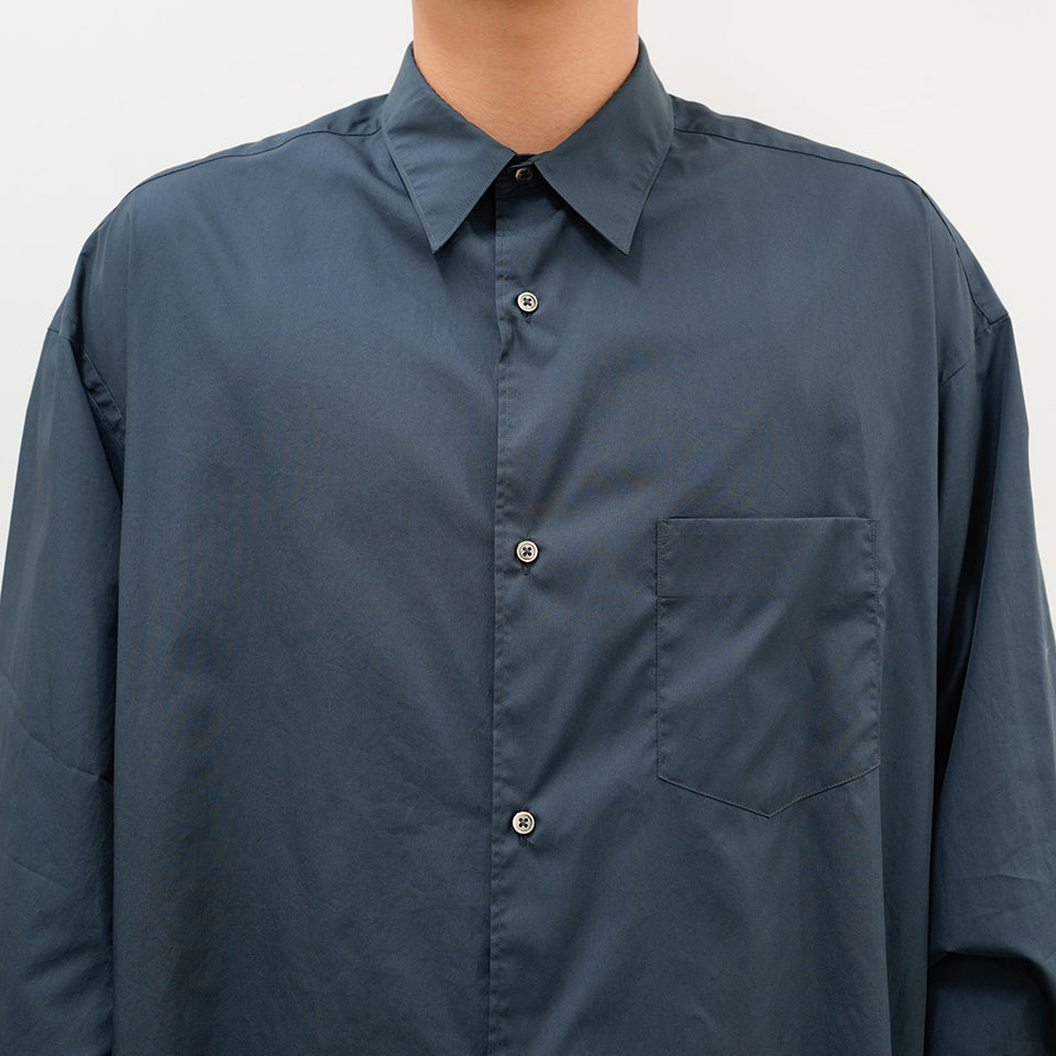 Broad L/S Oversized Regular Collar Shirt [5 COLORS]