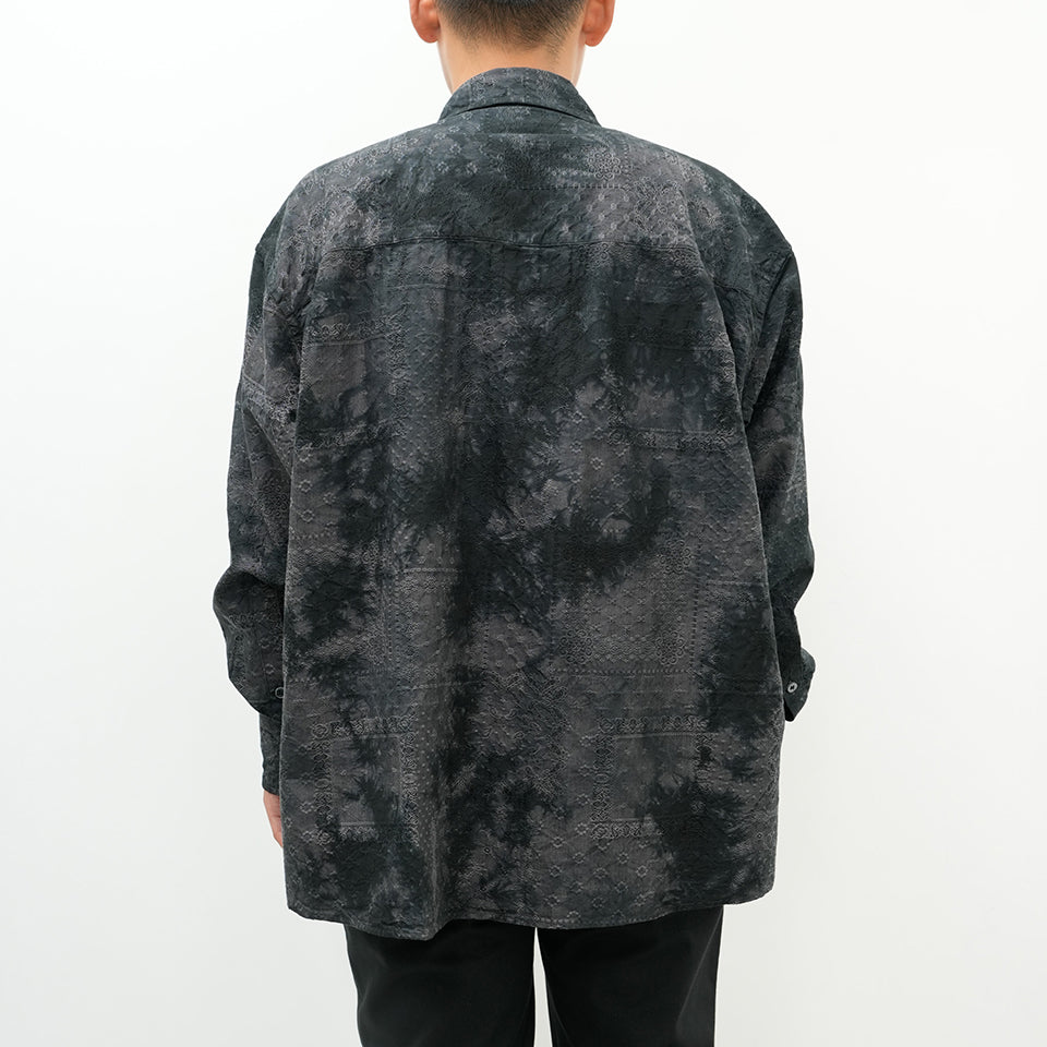 OVERDYED PAISLEY REGULAR SHIRT [2 COLORS]