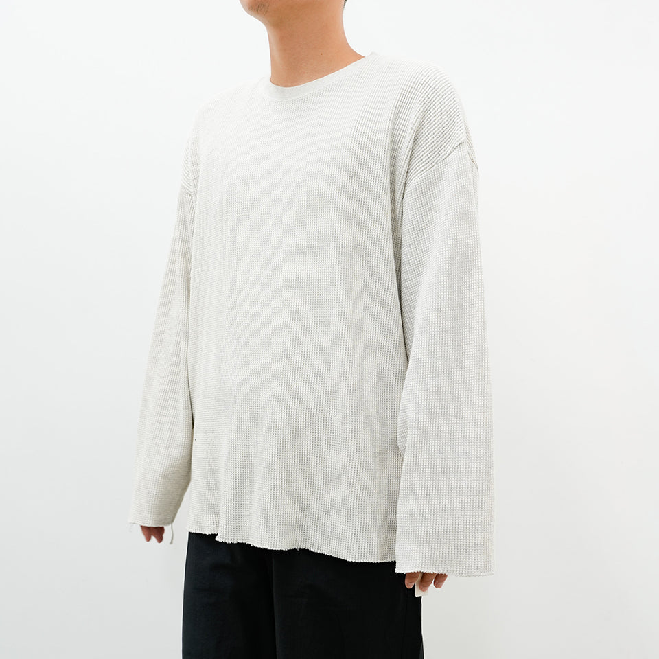 WAFFLE TAPED LOOSE SLEEVE TEE [2 COLORS]