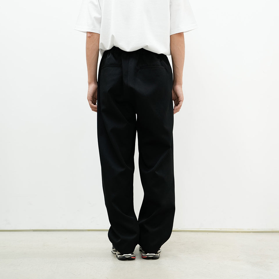 Scale Off Wool Wide Tapered Chef Pants