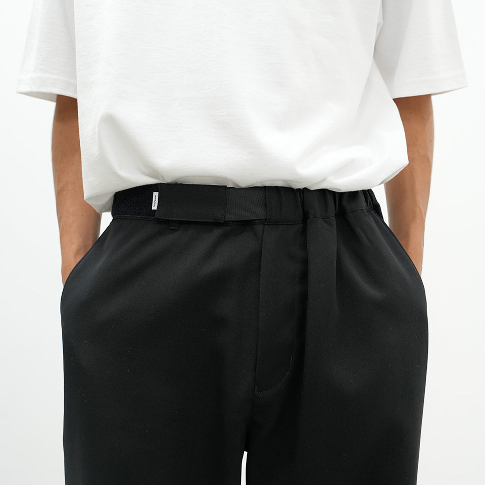 Scale Off Wool Wide Tapered Chef Pants