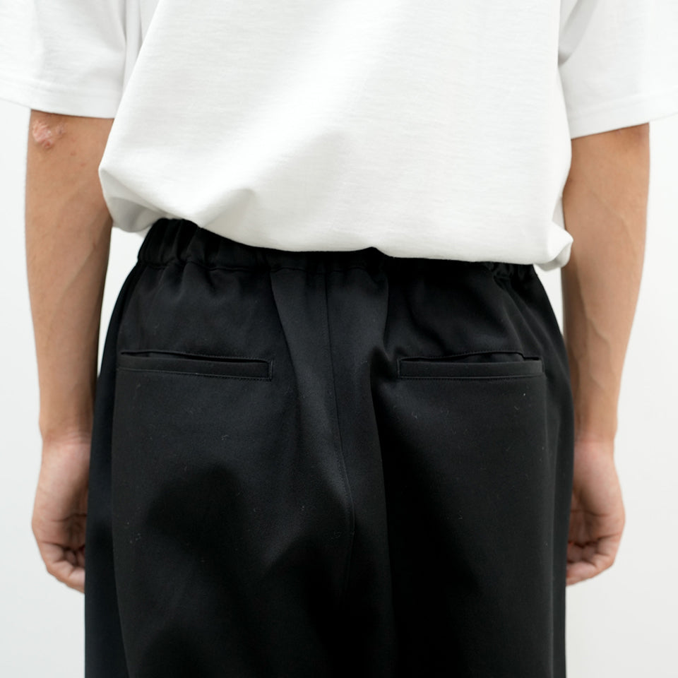 Scale Off Wool Wide Tapered Chef Pants