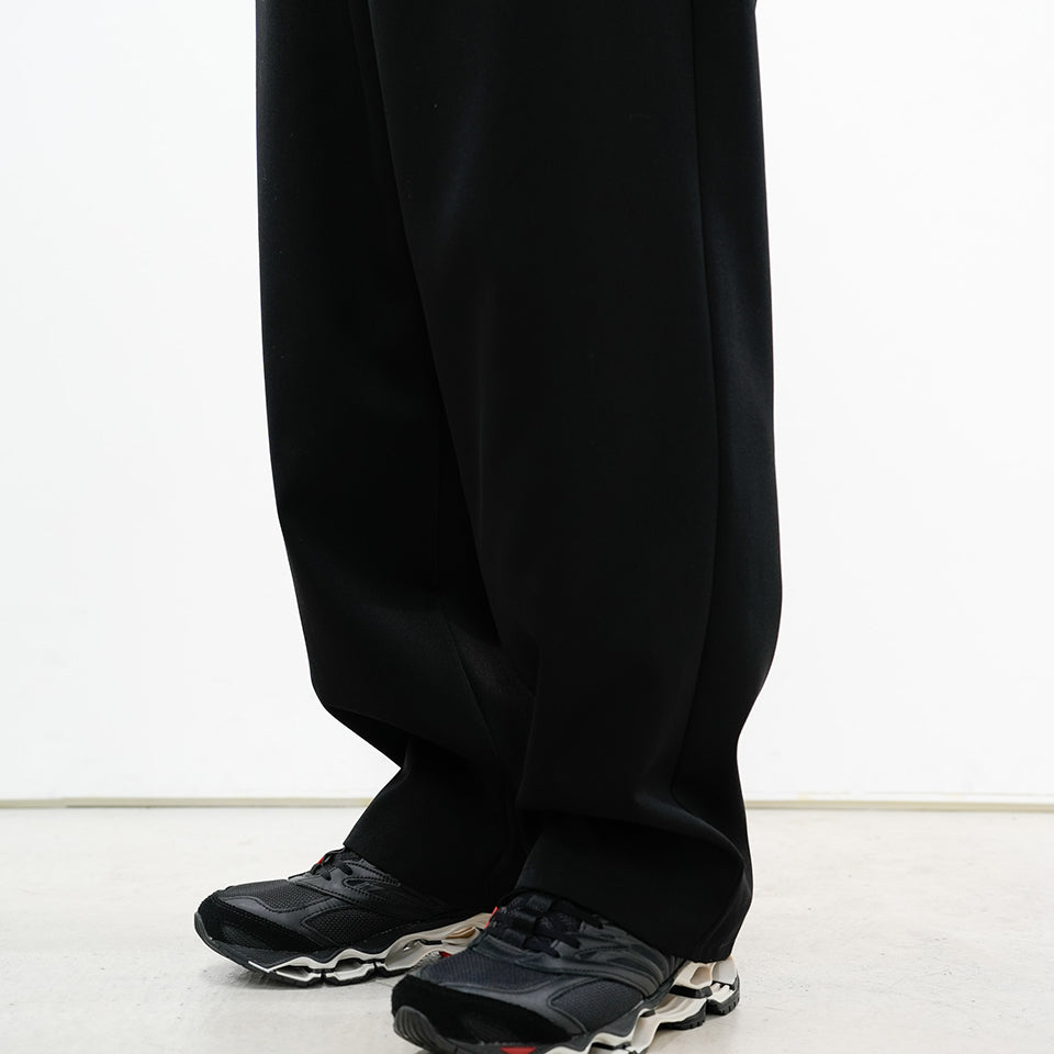 Scale Off Wool Wide Tapered Chef Pants