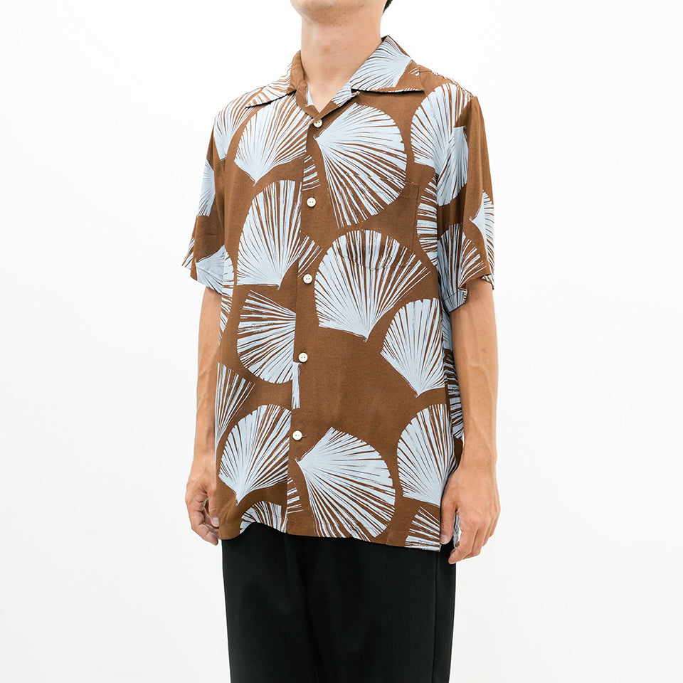 KUBA S/S SHIRTS - BROWN