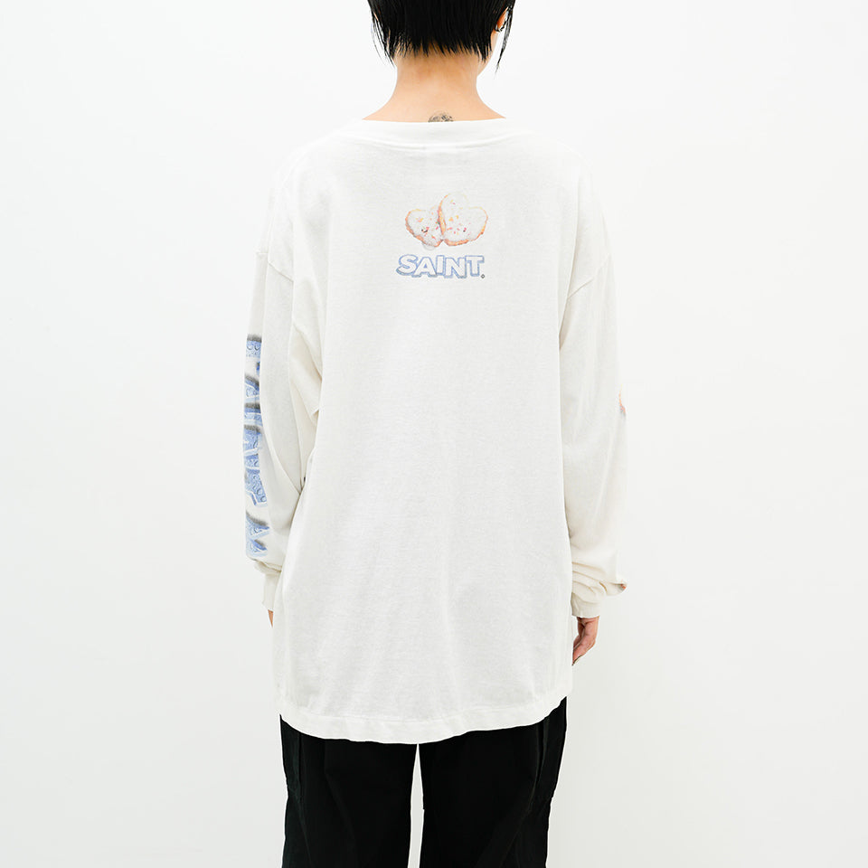 SM-YS1-0000-C39/SA_LS TEE/HEART CKIE/WHT