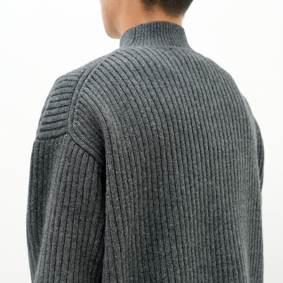 RIBBED BAGGY SWEATER [2 COLORS]