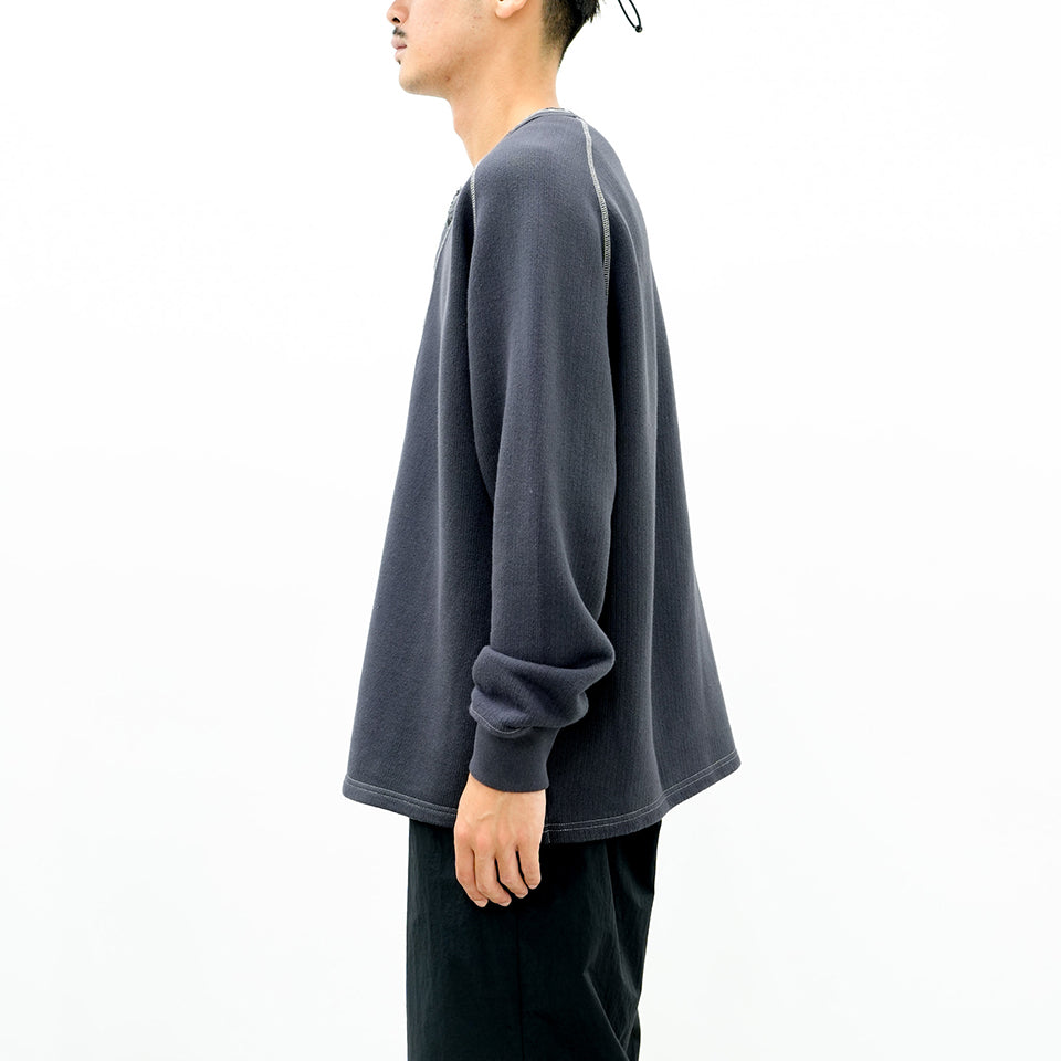 HENLY NECKMIDDLE LOOP SHIRT [2 COLORS]