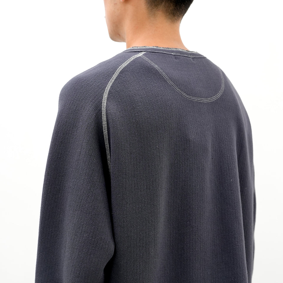 HENLY NECKMIDDLE LOOP SHIRT [2 COLORS]