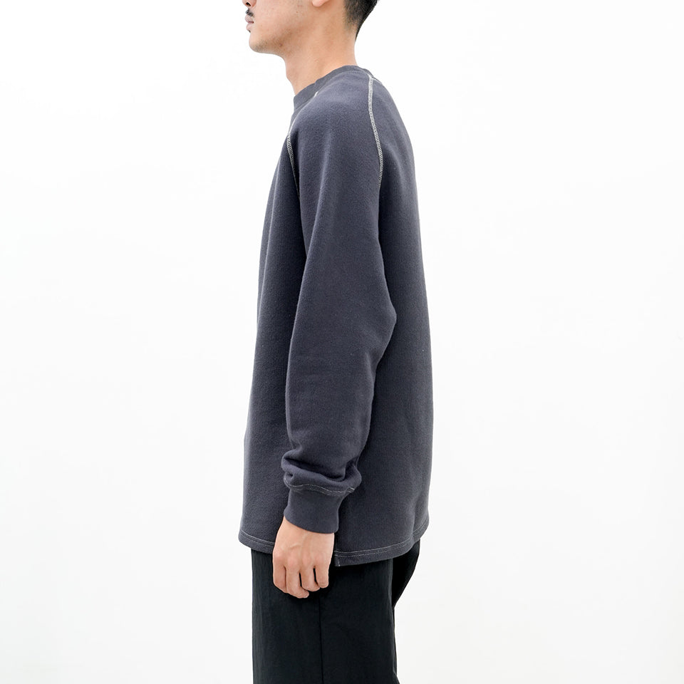 MOCK NECK MIDDLE LOOP SHIRT [2 COLORS]