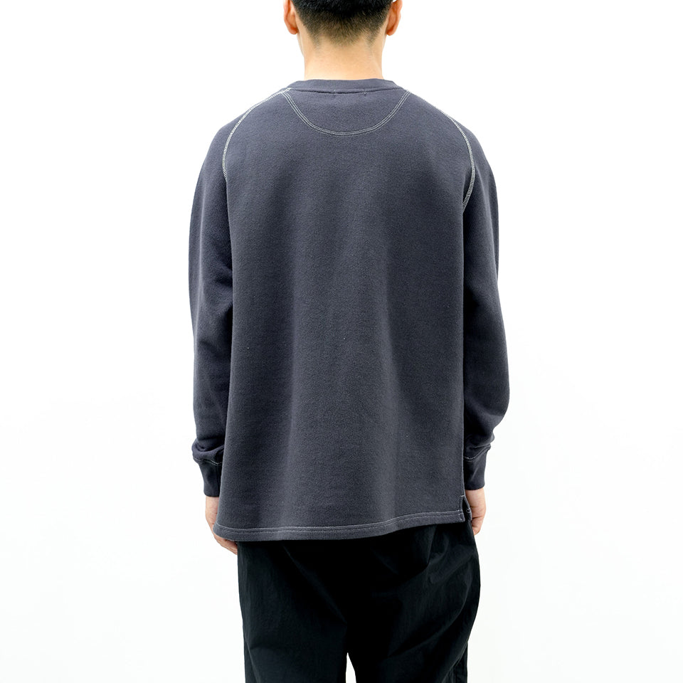 MOCK NECK MIDDLE LOOP SHIRT [2 COLORS]