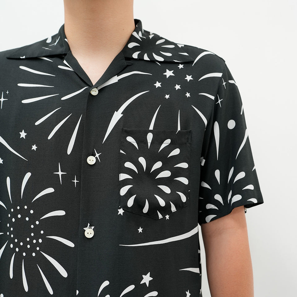 HANABI S/S SHIRTS - BLACK