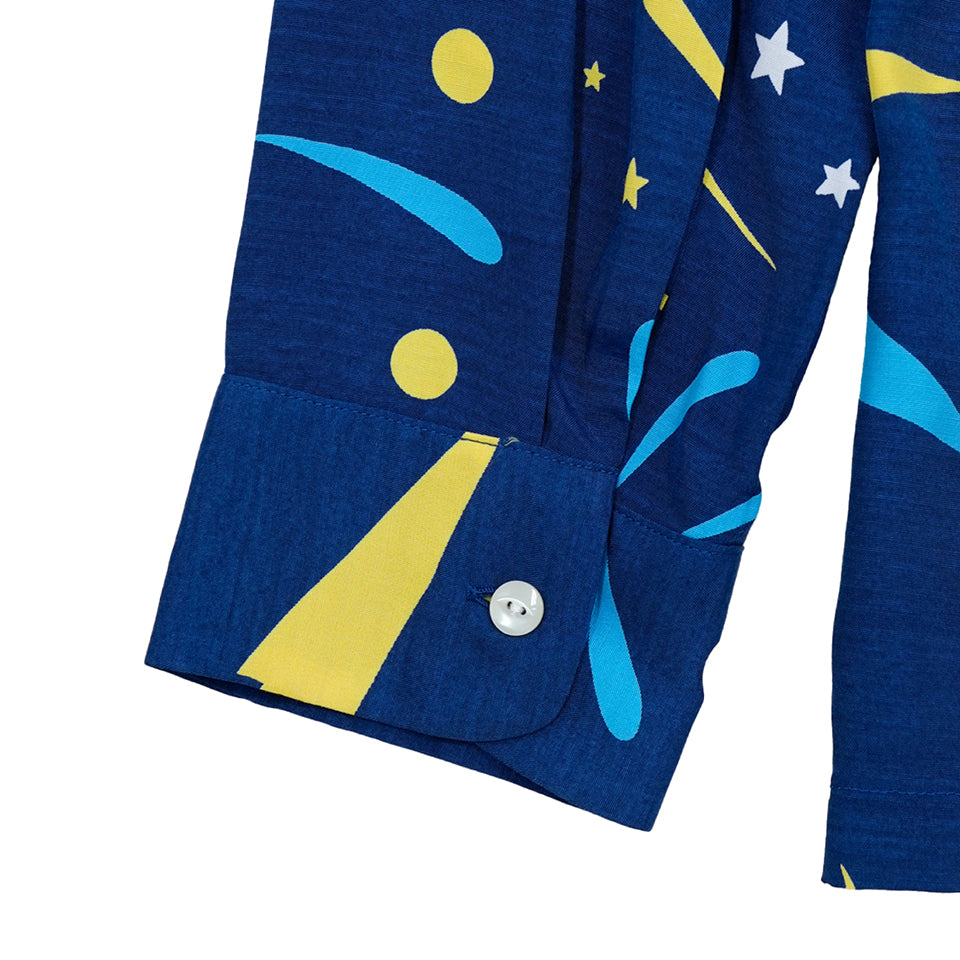 HANABI LONG SLEEVE SHIRTS - NAVY