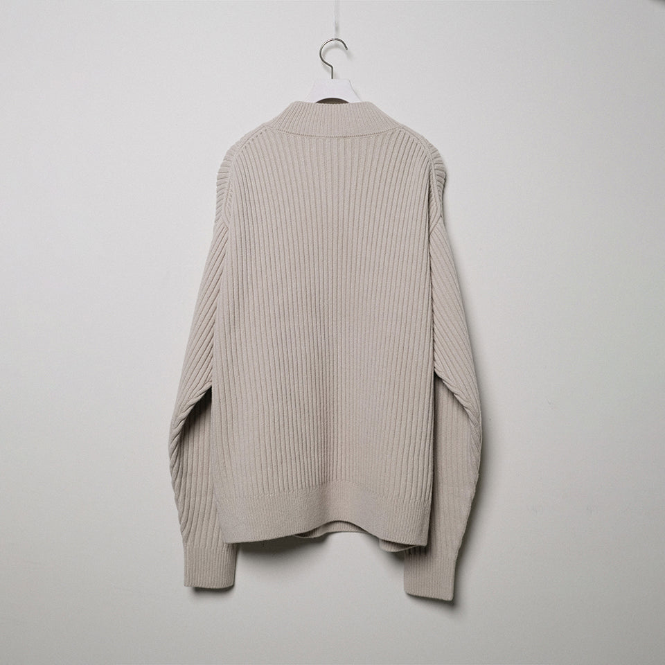 RIBBED BAGGY SWEATER [2 COLORS]