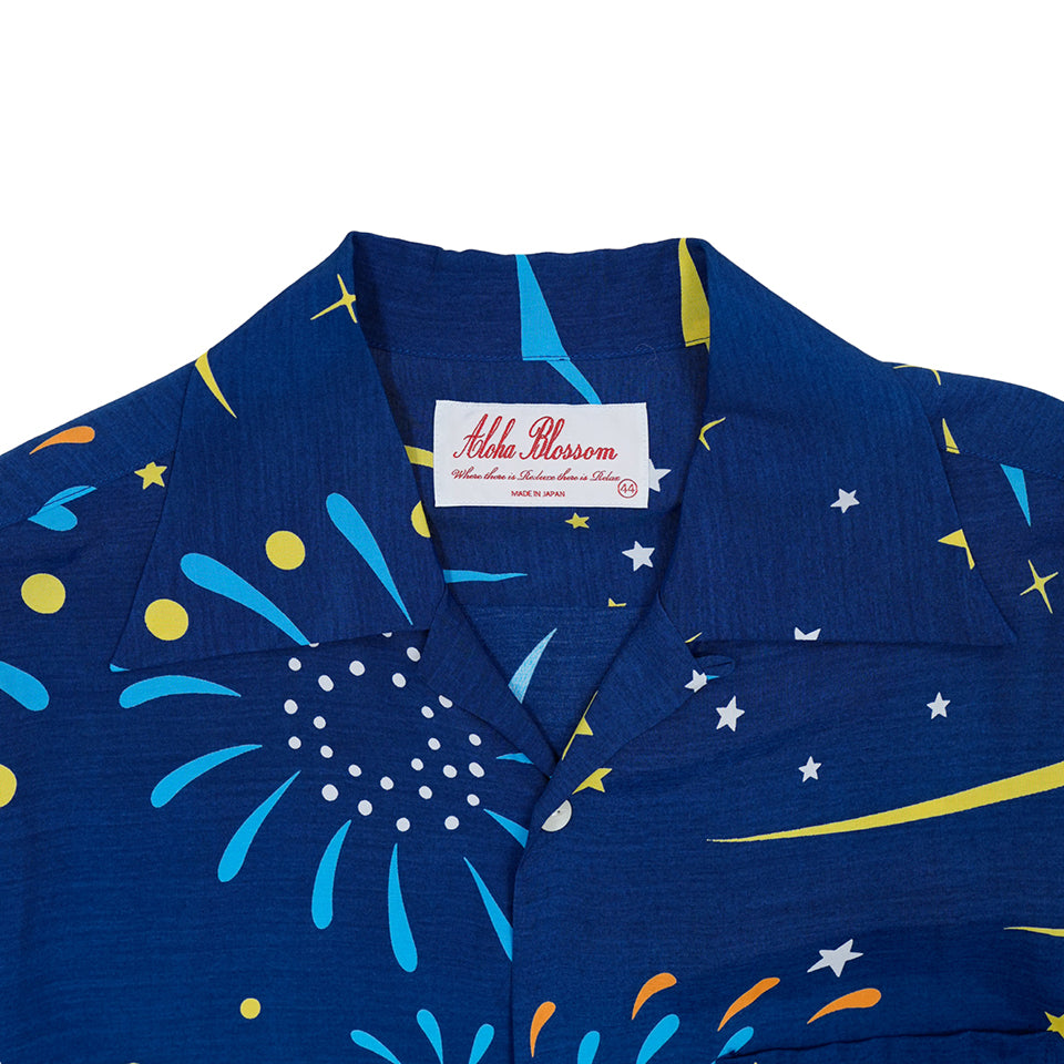 HANABI LONG SLEEVE SHIRTS - NAVY
