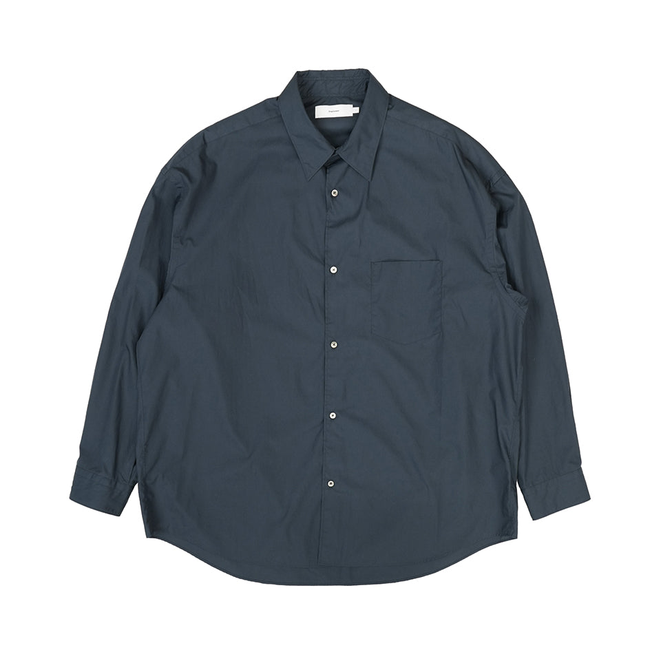 Broad L/S Oversized Regular Collar Shirt [4 COLORS]