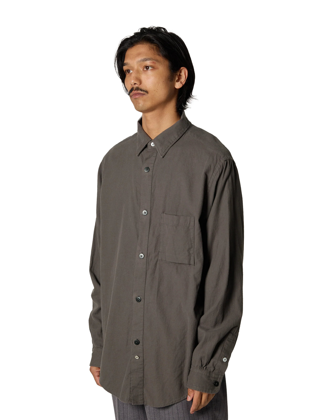 ORGANIZED B.D.SHIRT / COTTON PEACH SKIN TWILL