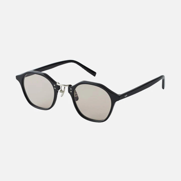 SATCHMO2 01. Shiny Black / Silver / (b) Lt.Brown