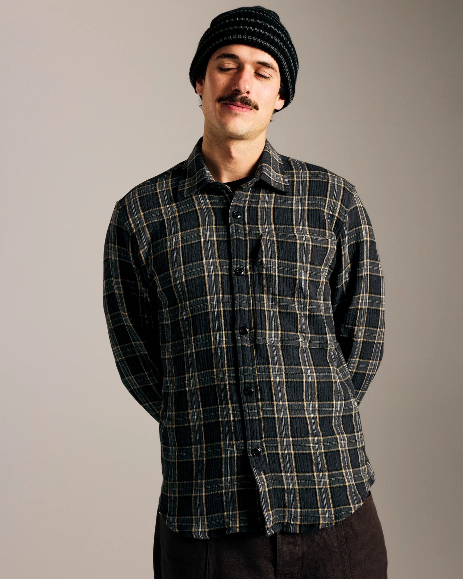 CHECKED SHIRT IN GREY