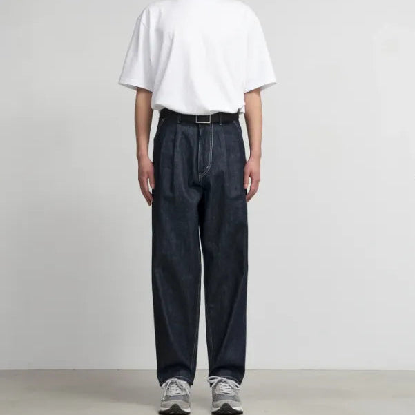 Selvage Denim Two Tuck Tapered Pants [GU263-40060RB]