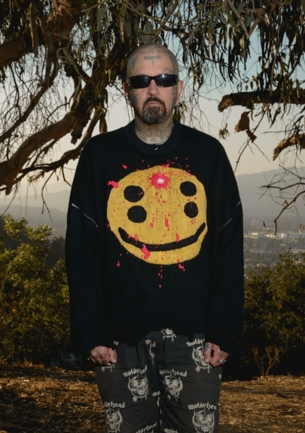 SM-YS1-0000-C07/CP_CREW KNT/SMILE/BLACK