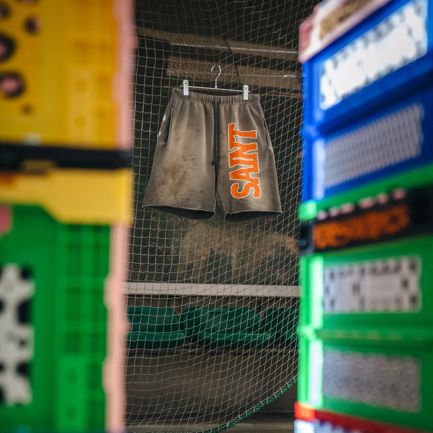 SM-MK8-0000-069/SWEAT SHORTS/SAINT/CHARCOAL