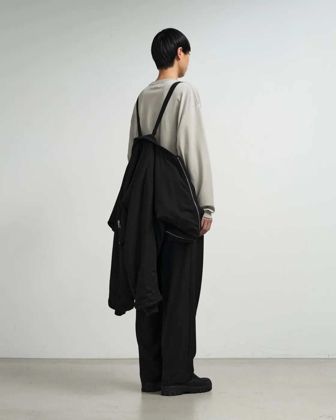 Fulled Wool Twill Flight Jacket [GU263-30411]