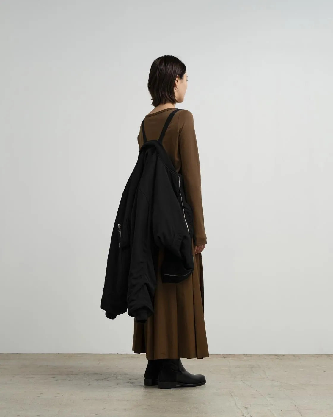 Fulled Wool Twill Flight Jacket [GU263-30411]