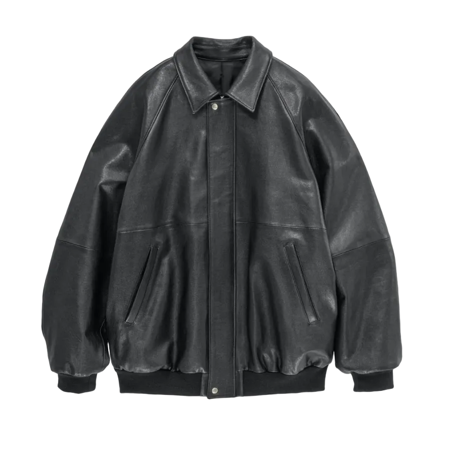 Cow Leather Raglan Blouson [GU263-30320]