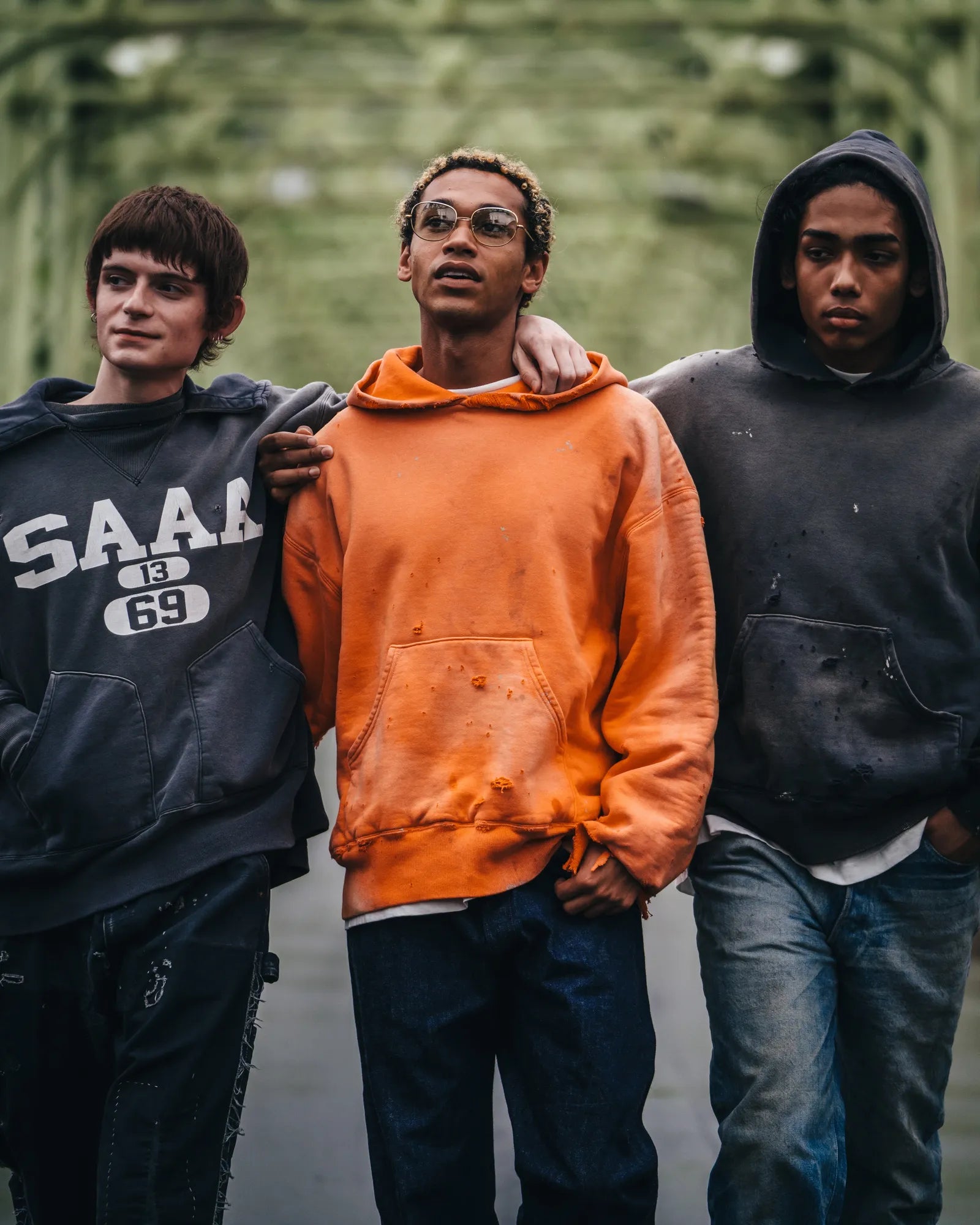 SM-HR1-0000-C57/BB_DBL FACE HOODIE/SAINT/ORANGE