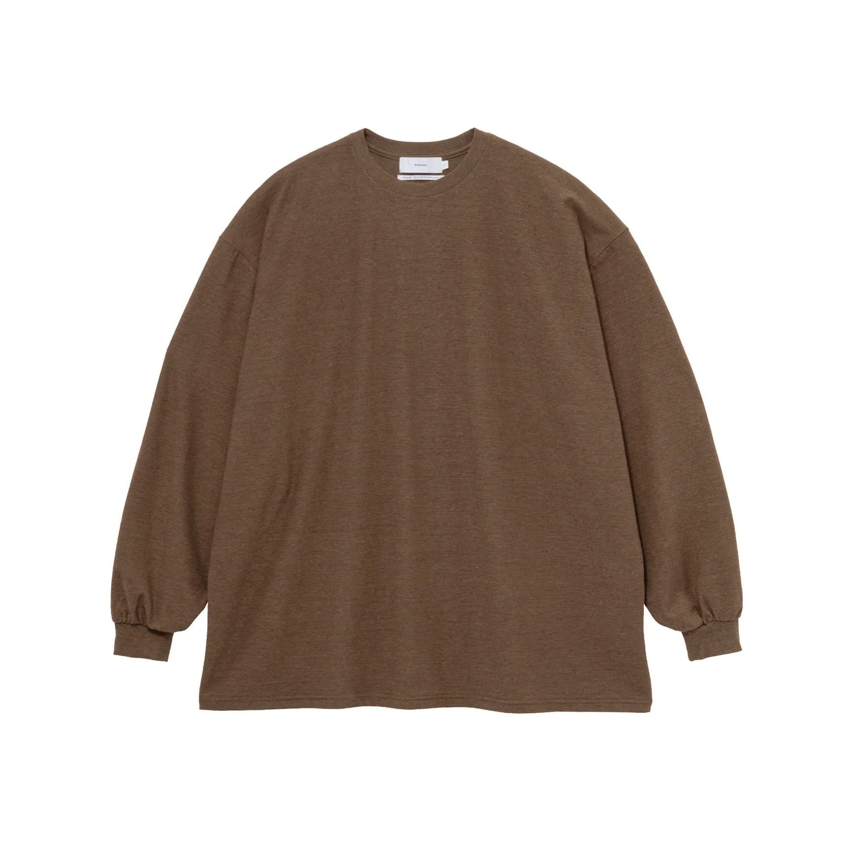 Cotton Wool Ripple Crew Neck L/S Tee [GM263-70304]