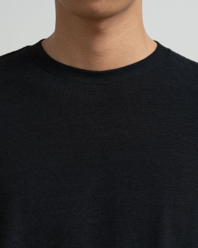 Cotton Wool Ripple Crew Neck L/S Tee [GM263-70304]