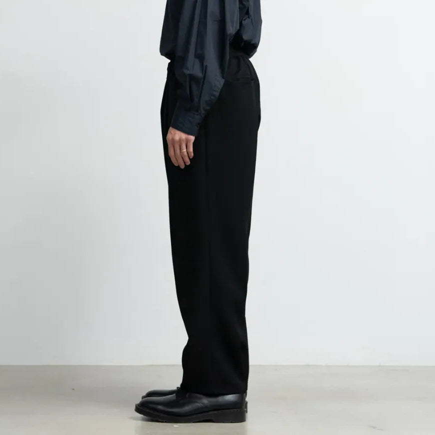Scale Off Wool Wide Tapered Chef Pants [GM263-40190B]