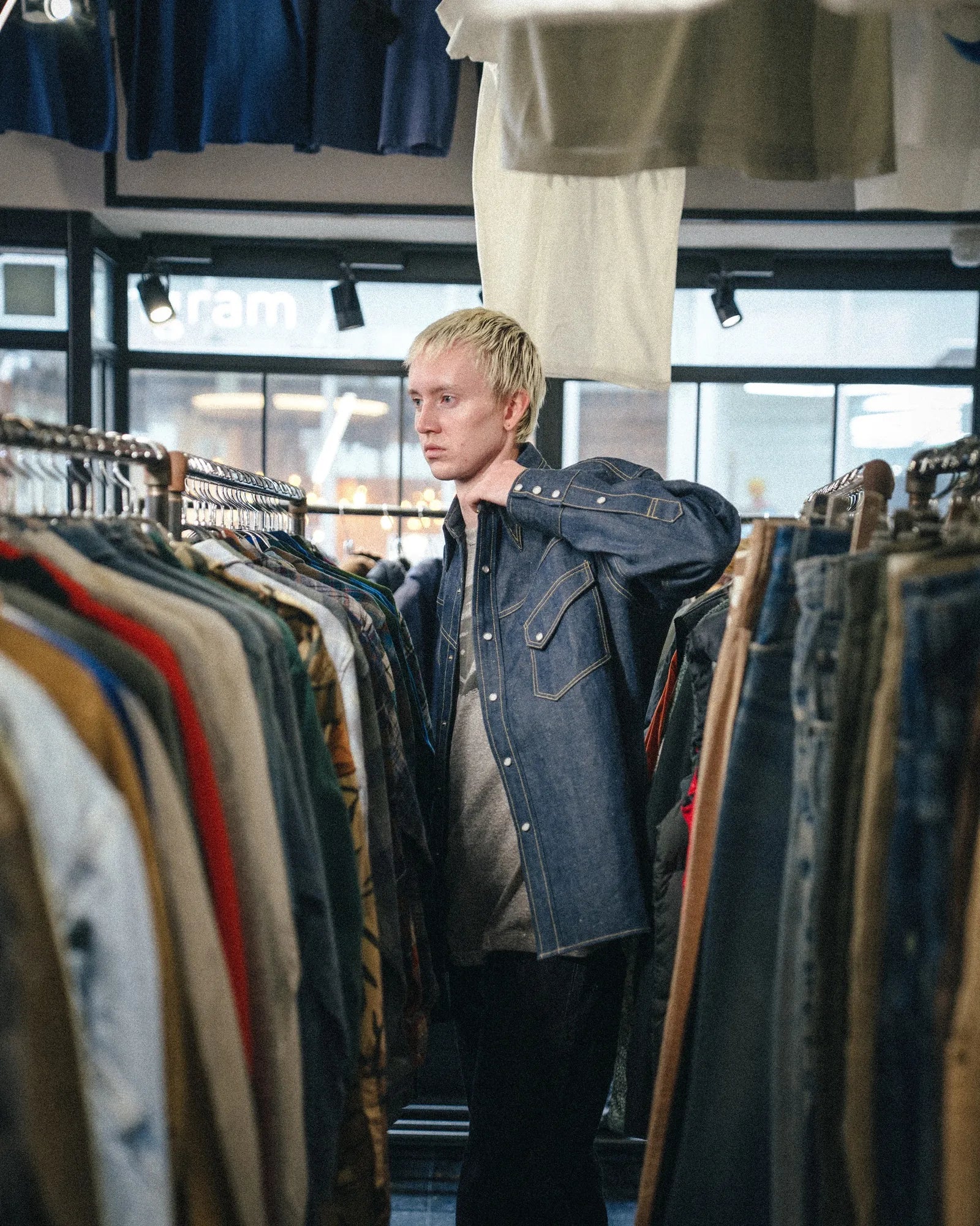 SM-MK8-0000-C43/BBJ_DENIM SHIRT/REGID/BLUE