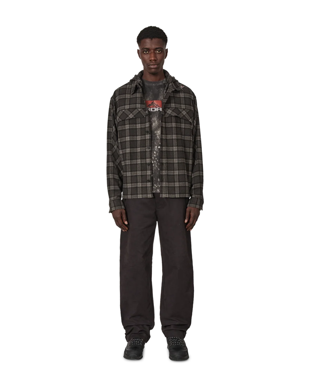 Logger Wool Check Long Sleeve Shirt
