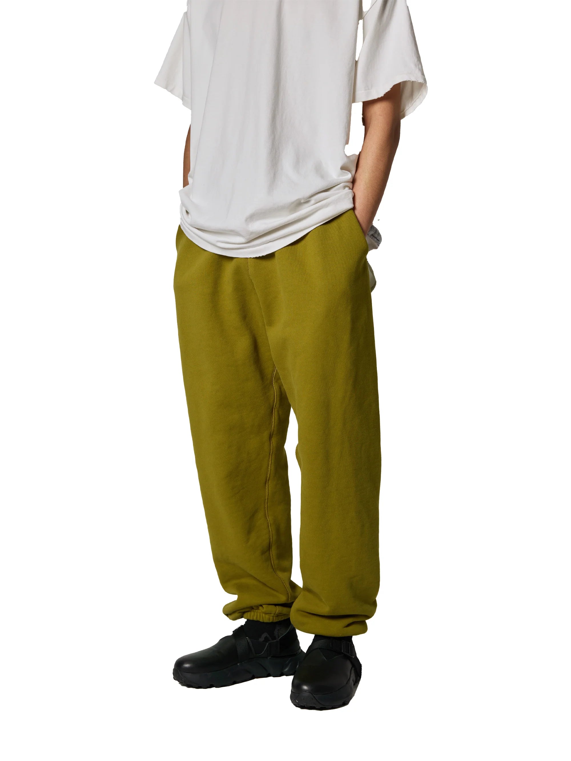 RESEARCHED EASY PANTS / COTTON SWEAT [2COLORS]