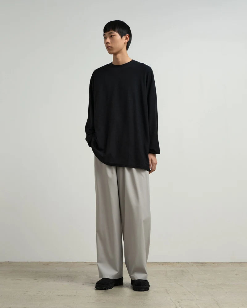 Cotton Wool Ripple Crew Neck L/S Tee [GM263-70304]