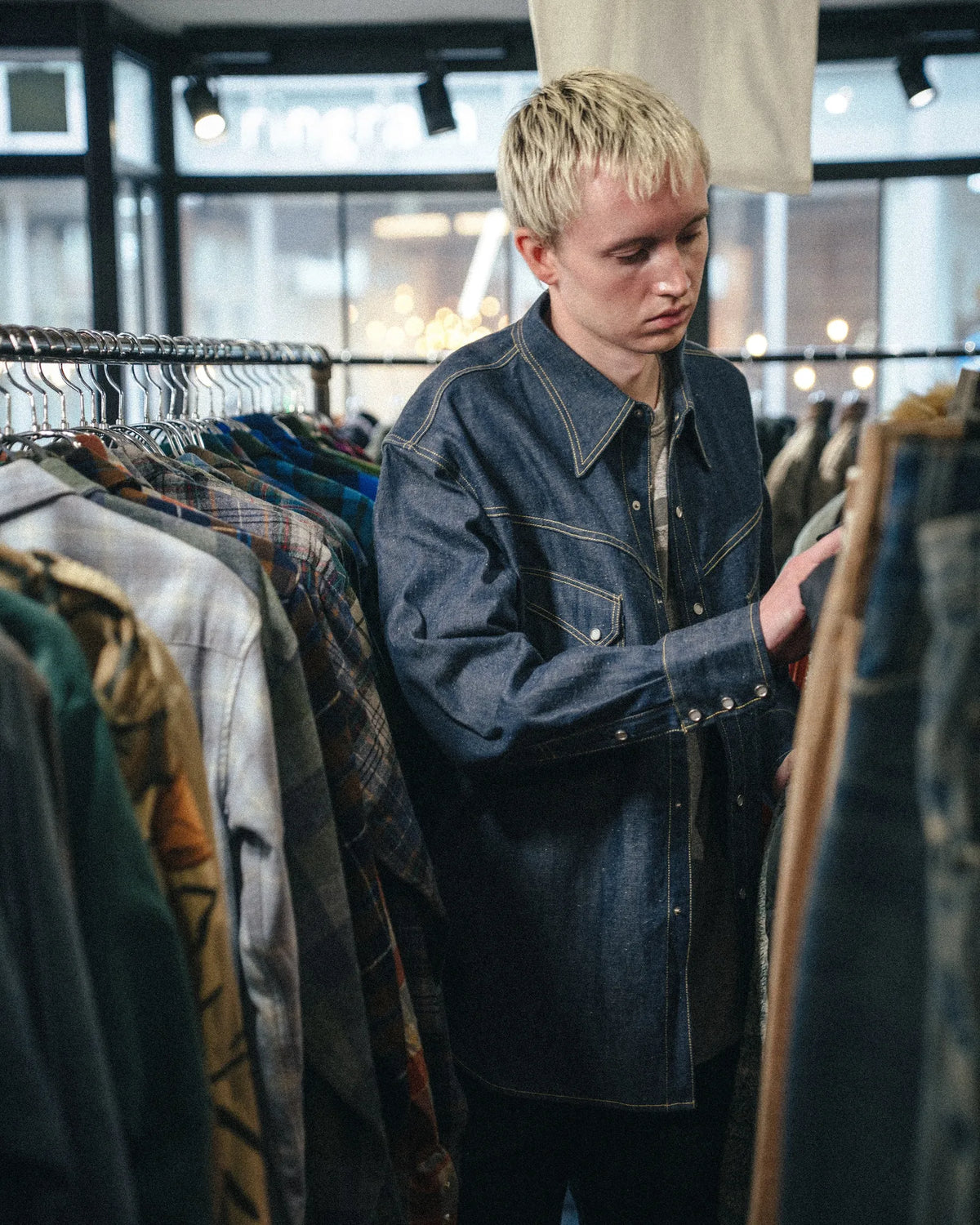 SM-MK8-0000-C43/BBJ_DENIM SHIRT/REGID/BLUE