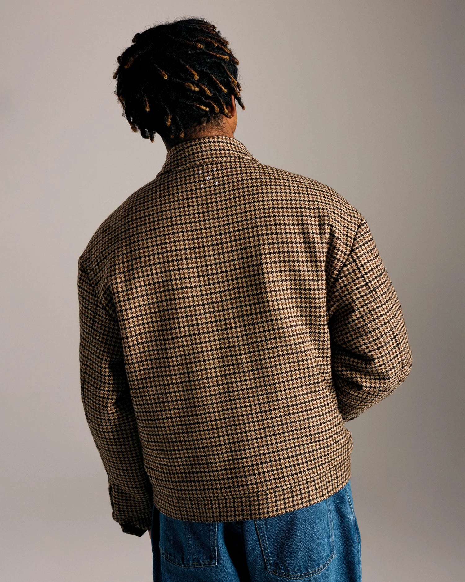 HARRINGTON JACKET IN HOUNDSTOUTH