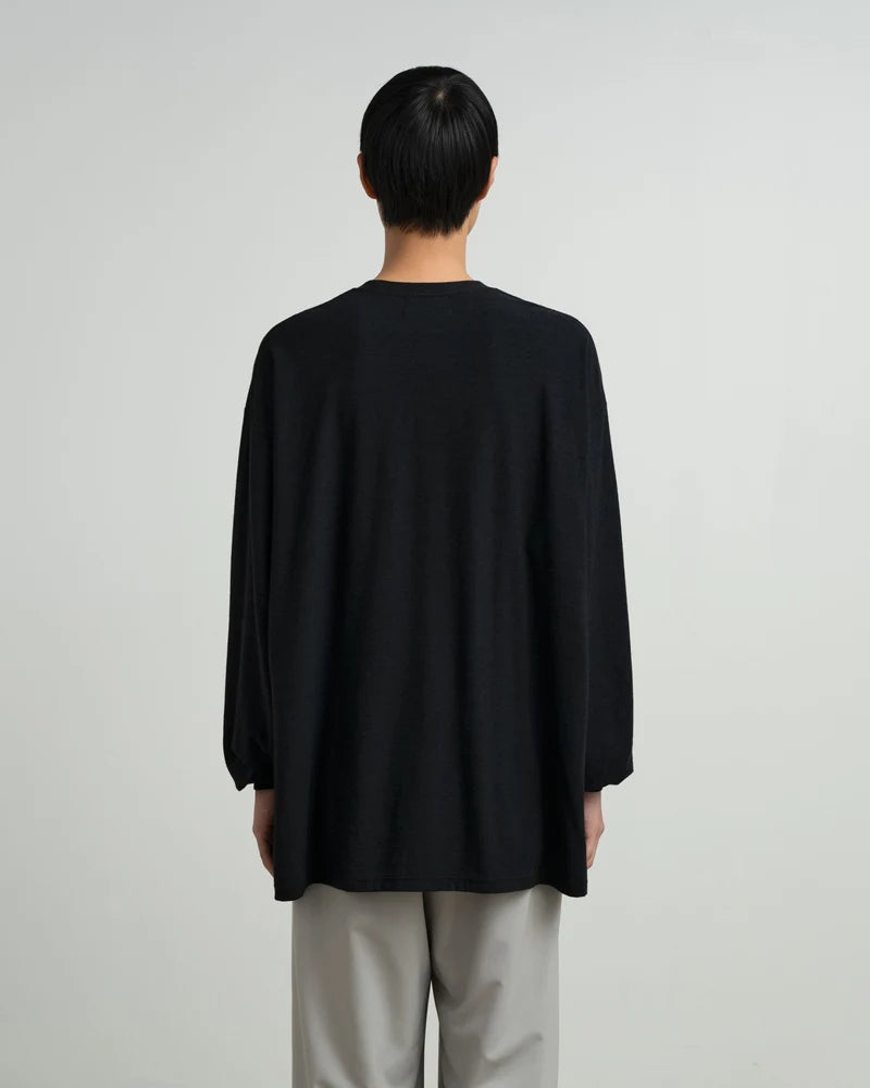 Cotton Wool Ripple Crew Neck L/S Tee [GM263-70304]