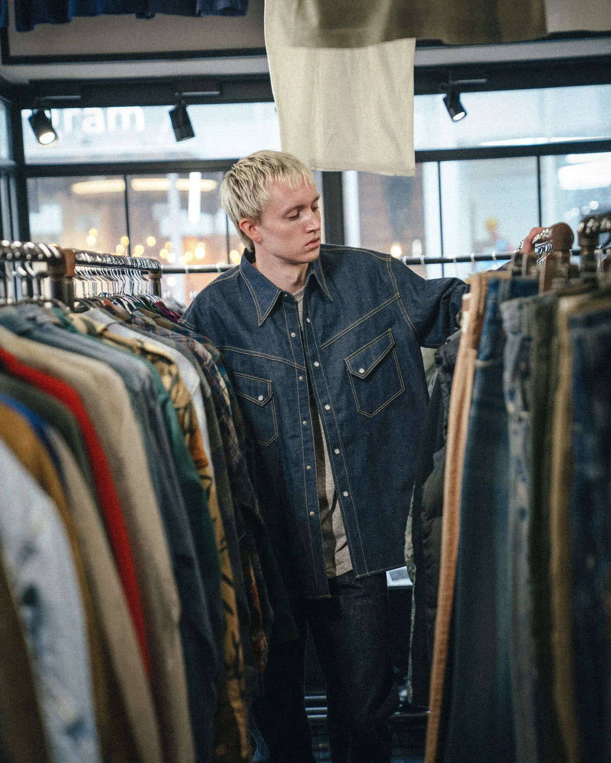 SM-MK8-0000-C43/BBJ_DENIM SHIRT/REGID/BLUE