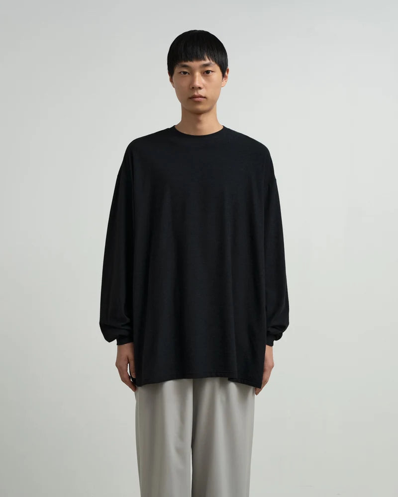 Cotton Wool Ripple Crew Neck L/S Tee [GM263-70304]