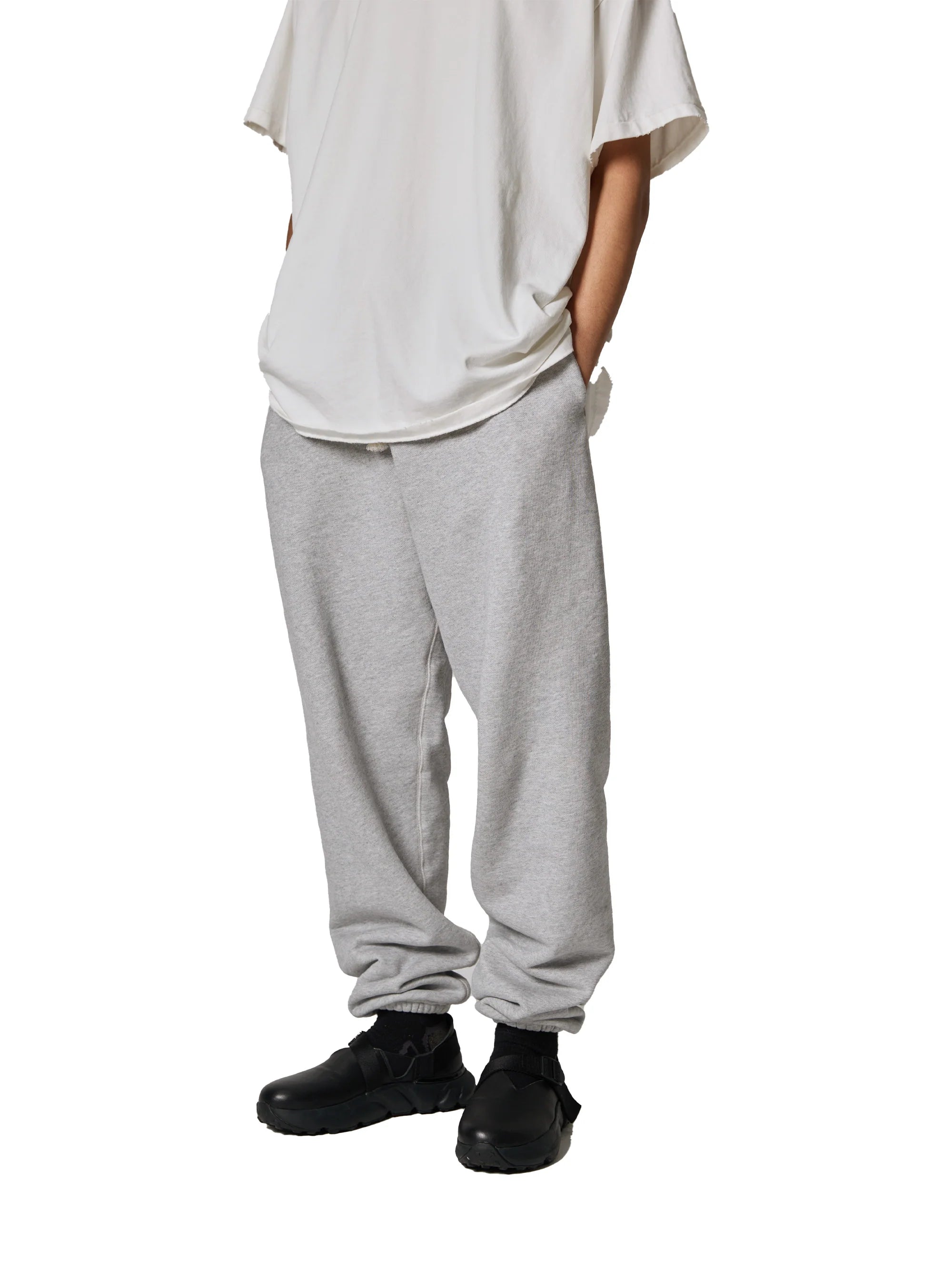 RESEARCHED EASY PANTS / COTTON SWEAT [2COLORS]