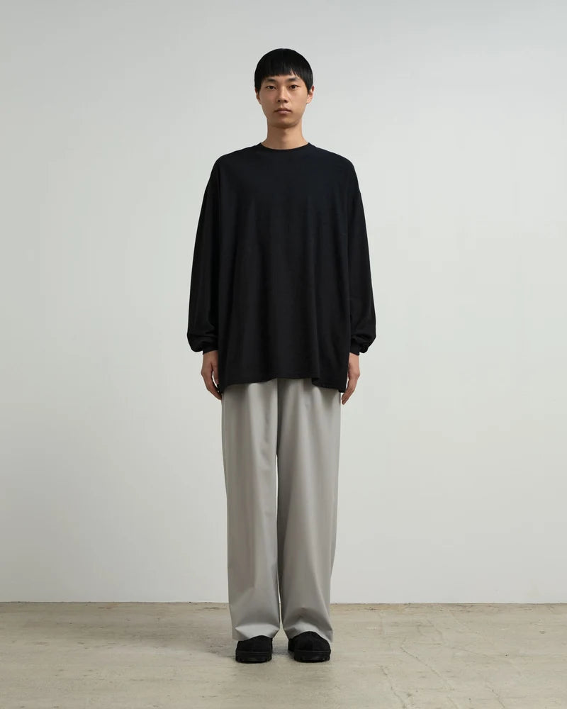 Cotton Wool Ripple Crew Neck L/S Tee [GM263-70304]