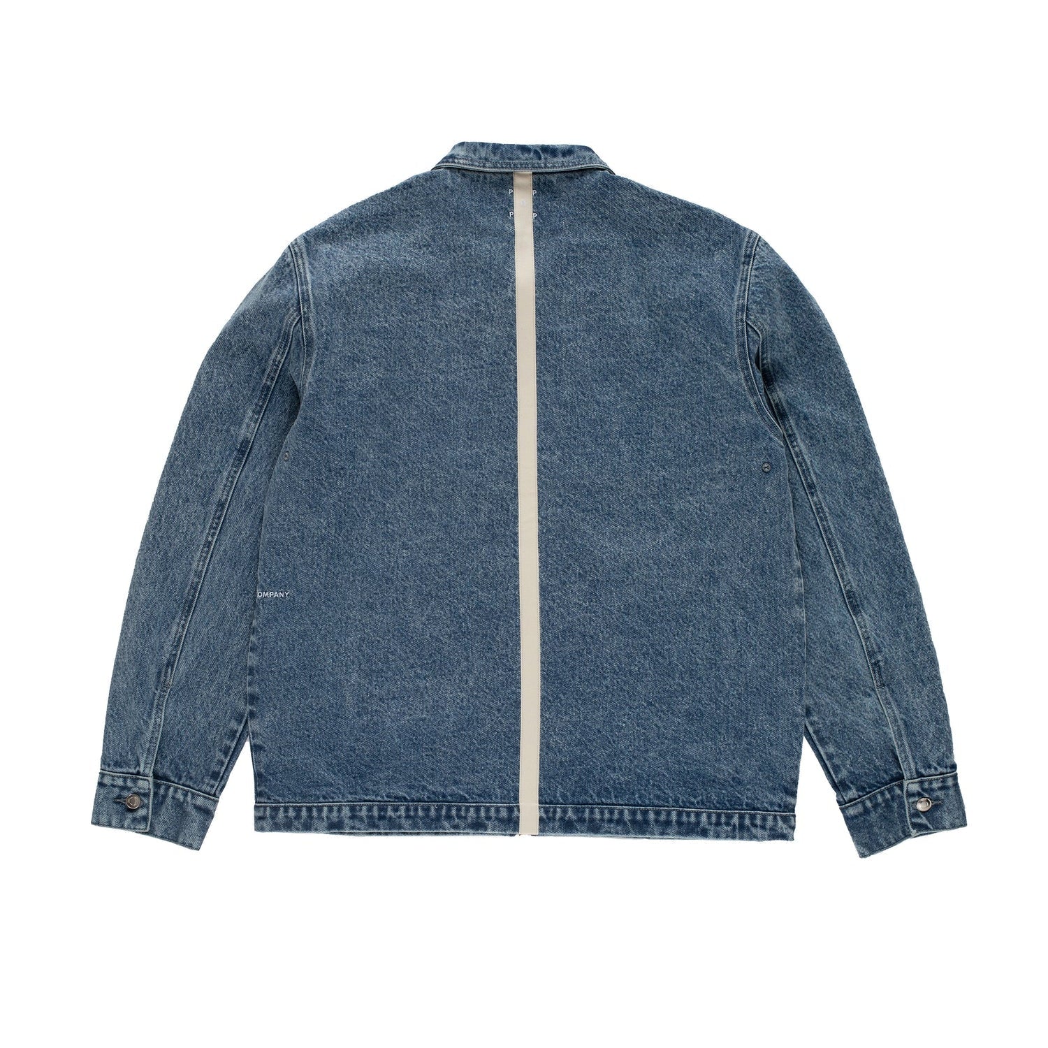 DENIM FULL ZIP JACKET IN STONEWASHED
