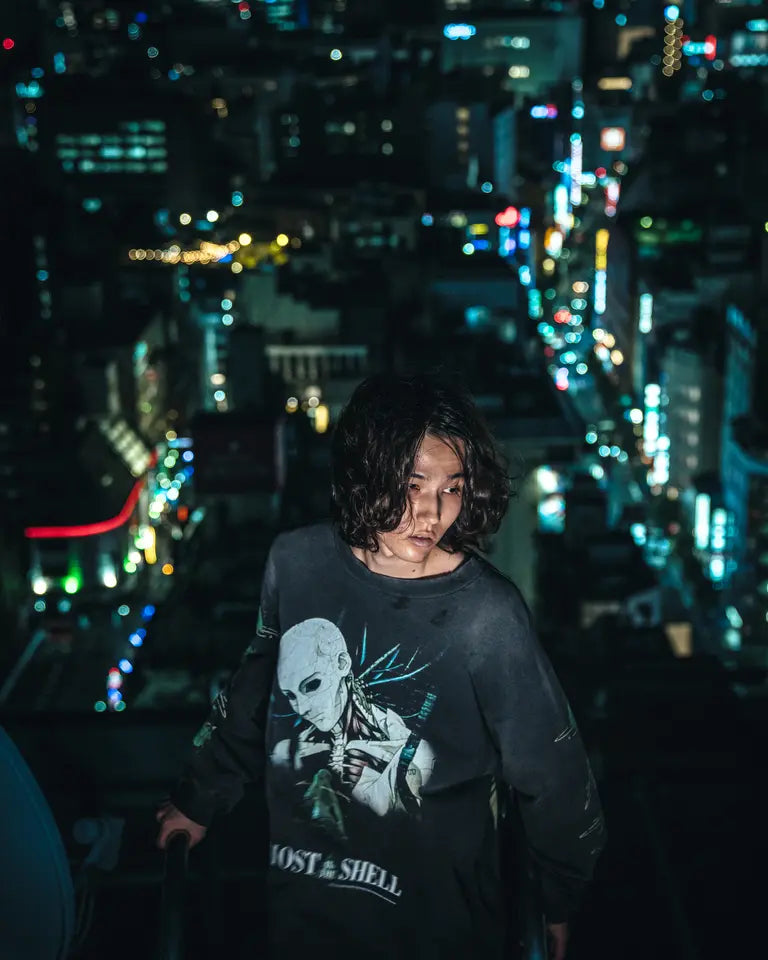 SM-YS1-0000-C33/GS_LS TEE/GITS/BLACK