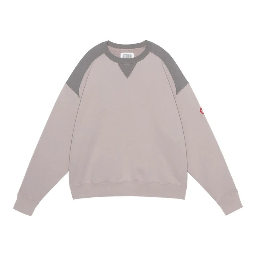 PANEL SHOULDER CREW NECK BEIGE
