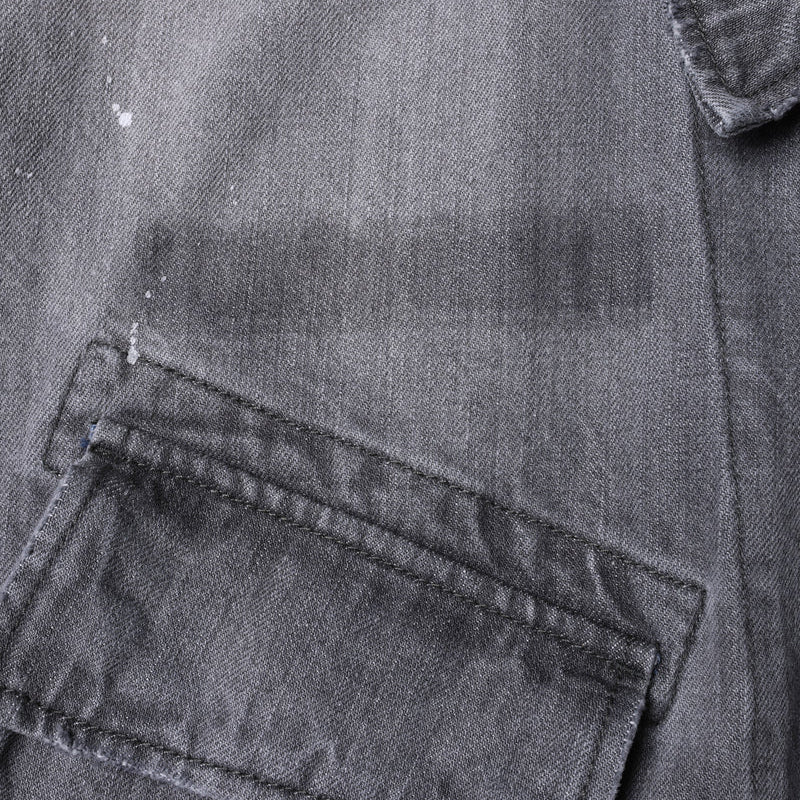 DENIM COMBAT JACKET