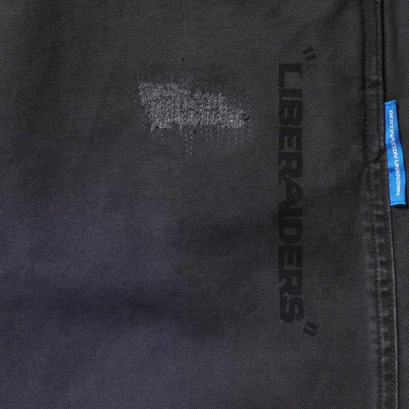 HANDWRITING PRINT CHINO SARROUEL PANTS