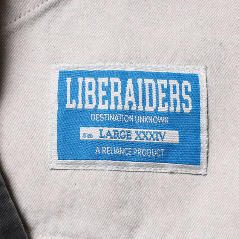 HANDWRITING PRINT CHINO SARROUEL PANTS